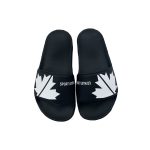 d2 slippers blad zwart