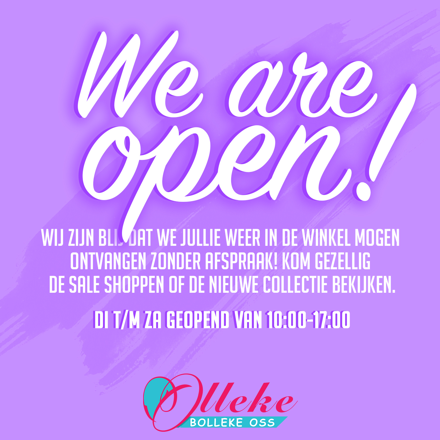 we are open!