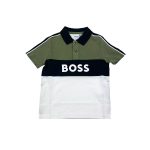 boss polo groen:zwart