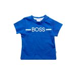 boss basic shirt blauw klein