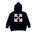 off hoodie zwart:roze achter