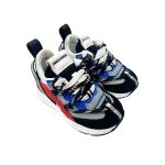 d2 sneakers blauw rood boven