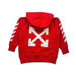 off hoodie rood achter