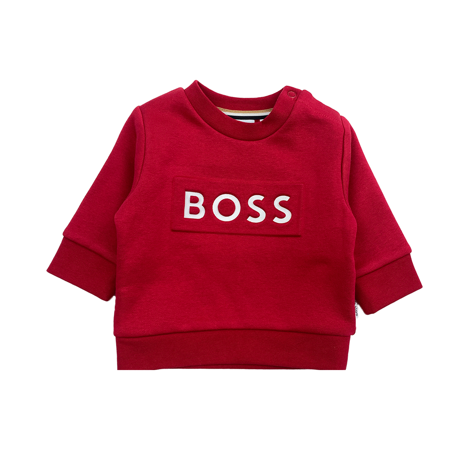 boss sweater rood klein
