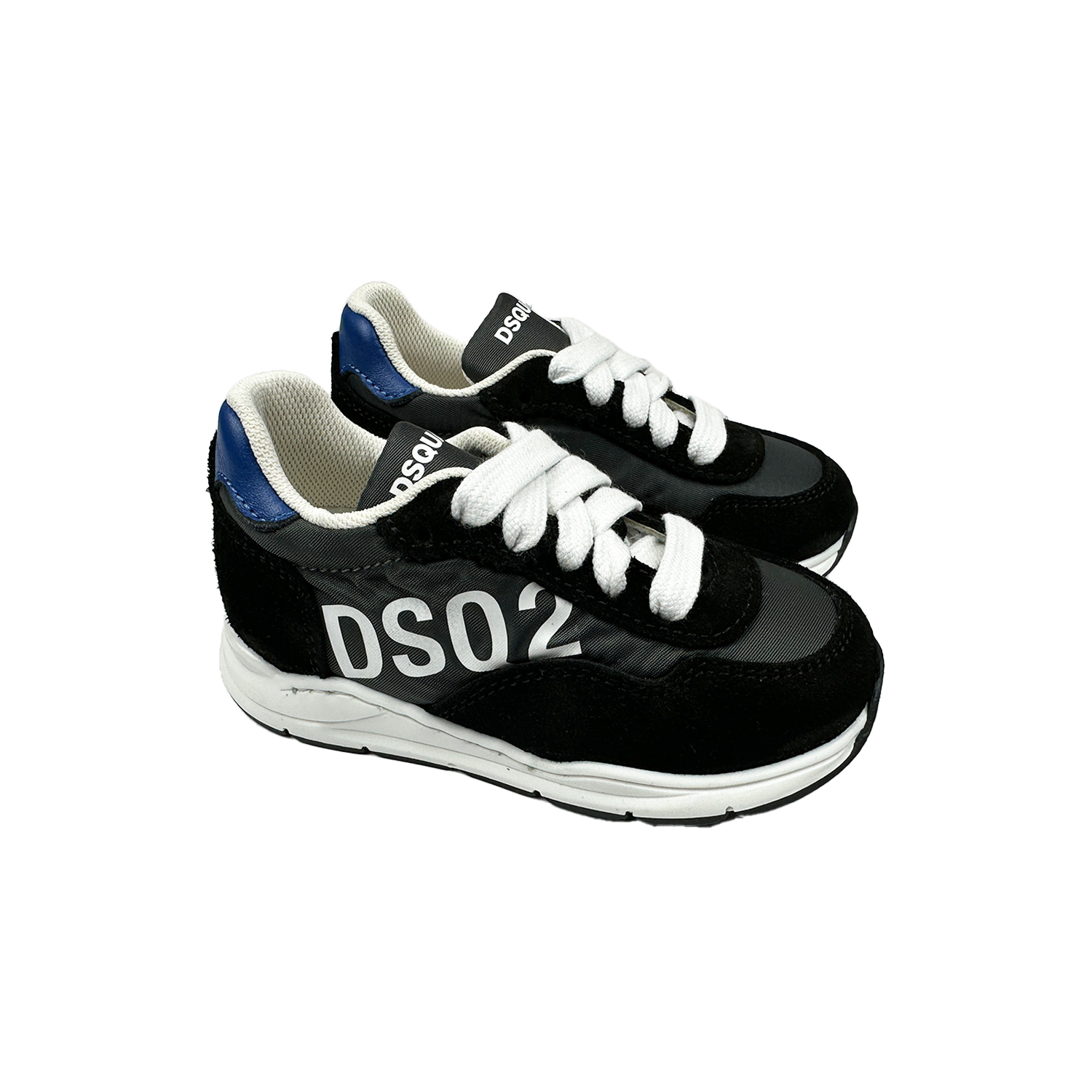 d2 sneaker zwart:blauw 2