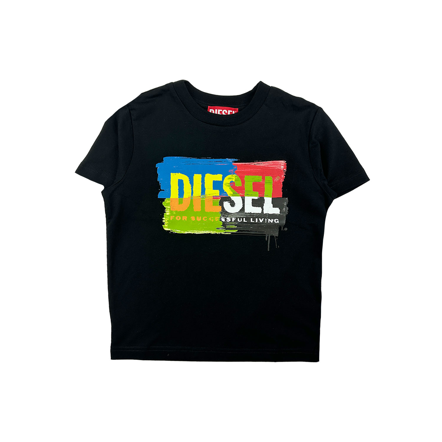 diesel-shirt-zwart-print